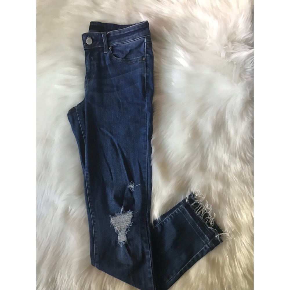 *HPx2!* UNIQLO distressed skinny jeans